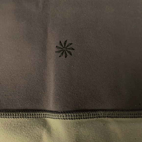 Athleta Leggings Small Colorblock Up for Anything 7/8 Gray White Pockets 209921 - Picture 7 of 9